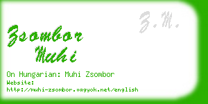 zsombor muhi business card